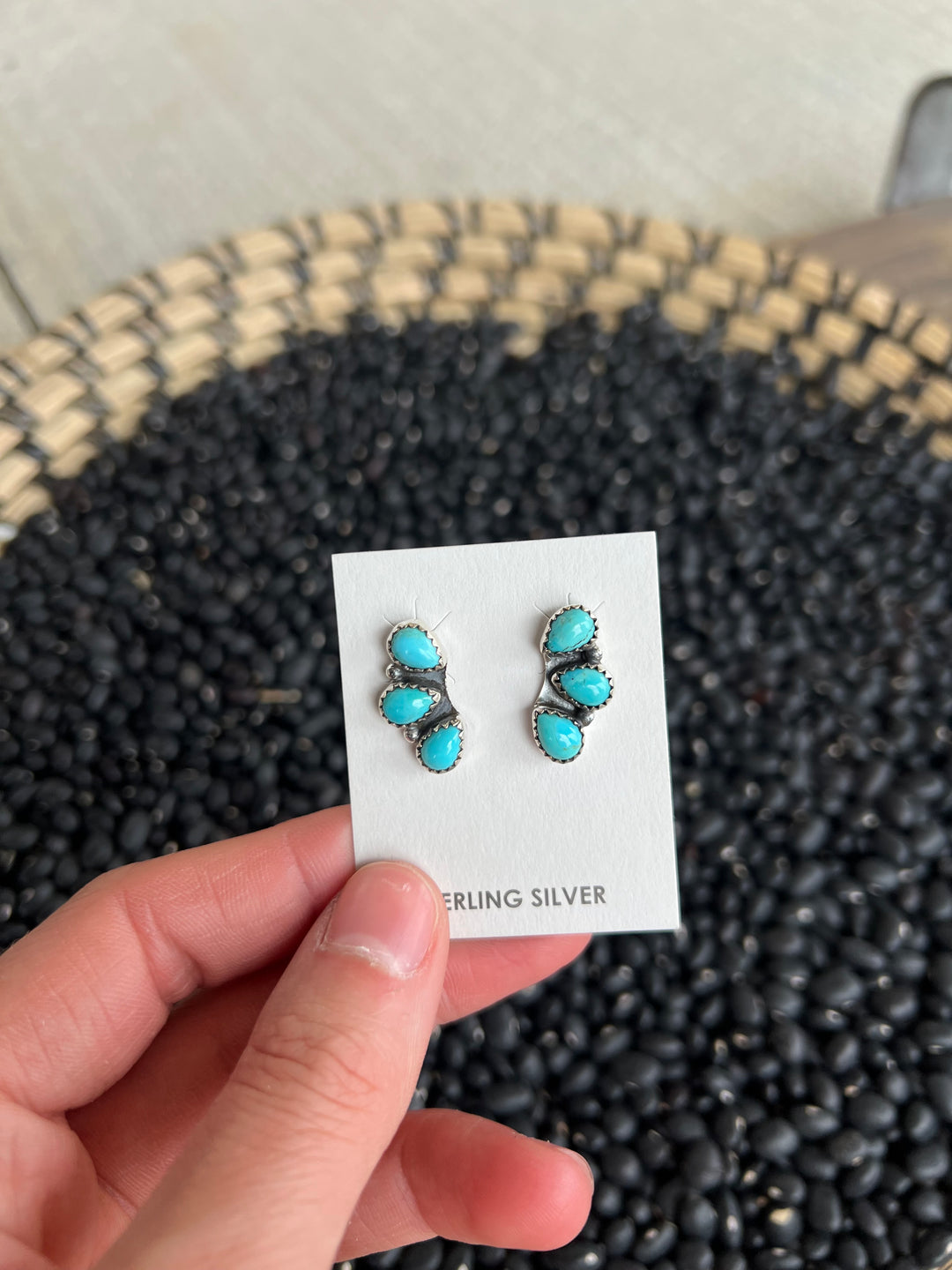 3 Stone Earrings