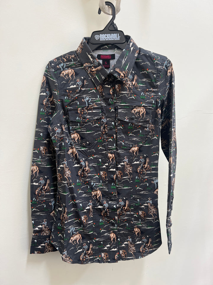 Vintage Cowboy Button-Up