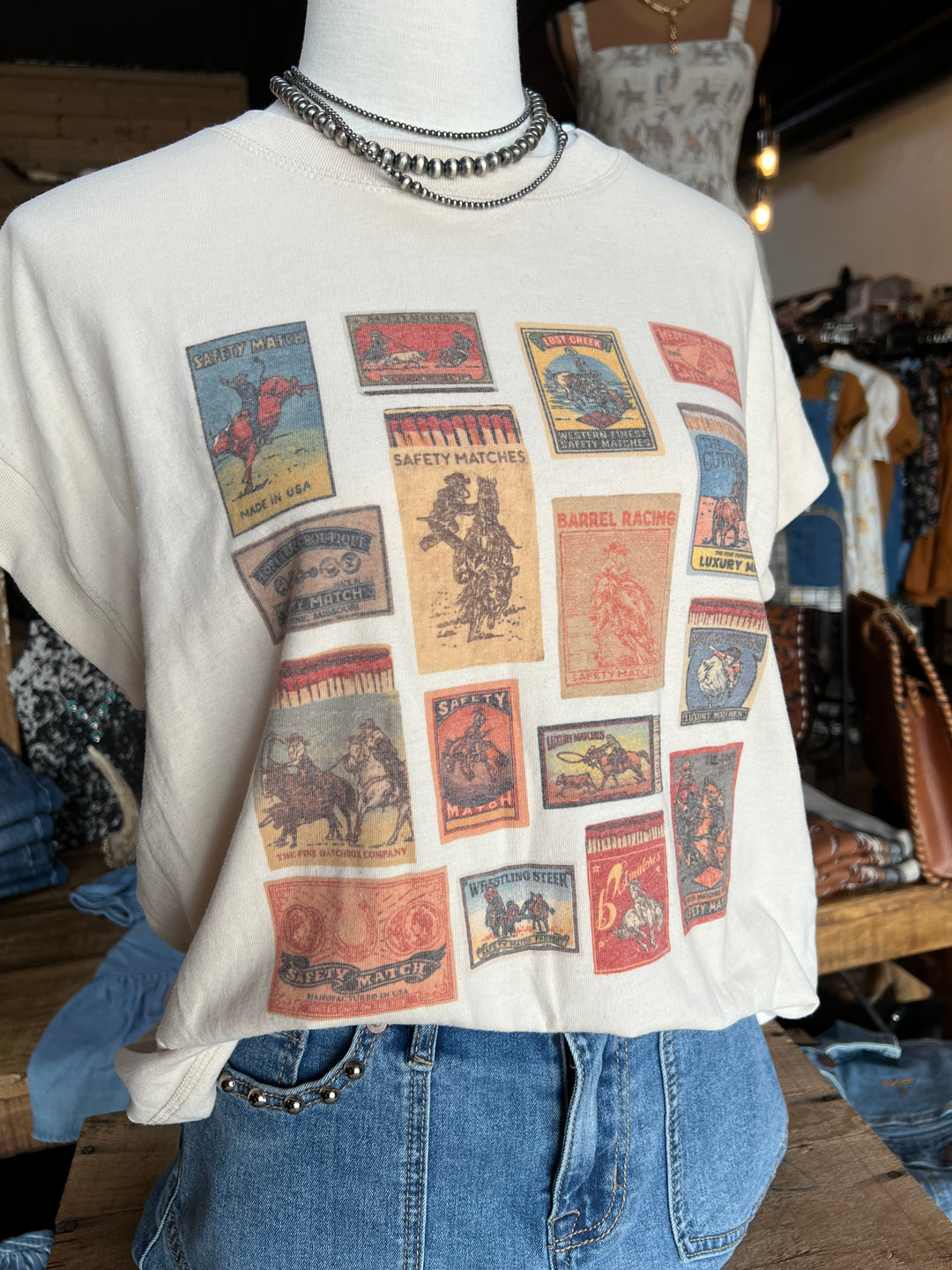 Rodeo Event Matchbook Relaxed Tee