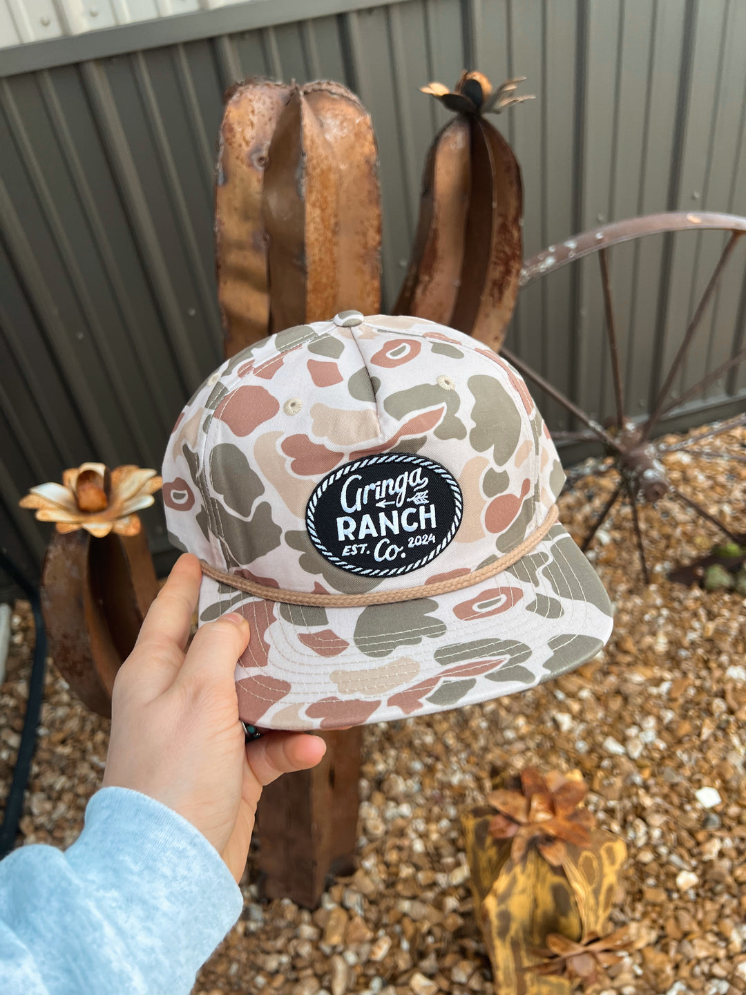 Camo Gringa Ranch Patch Hat{multiple colors}