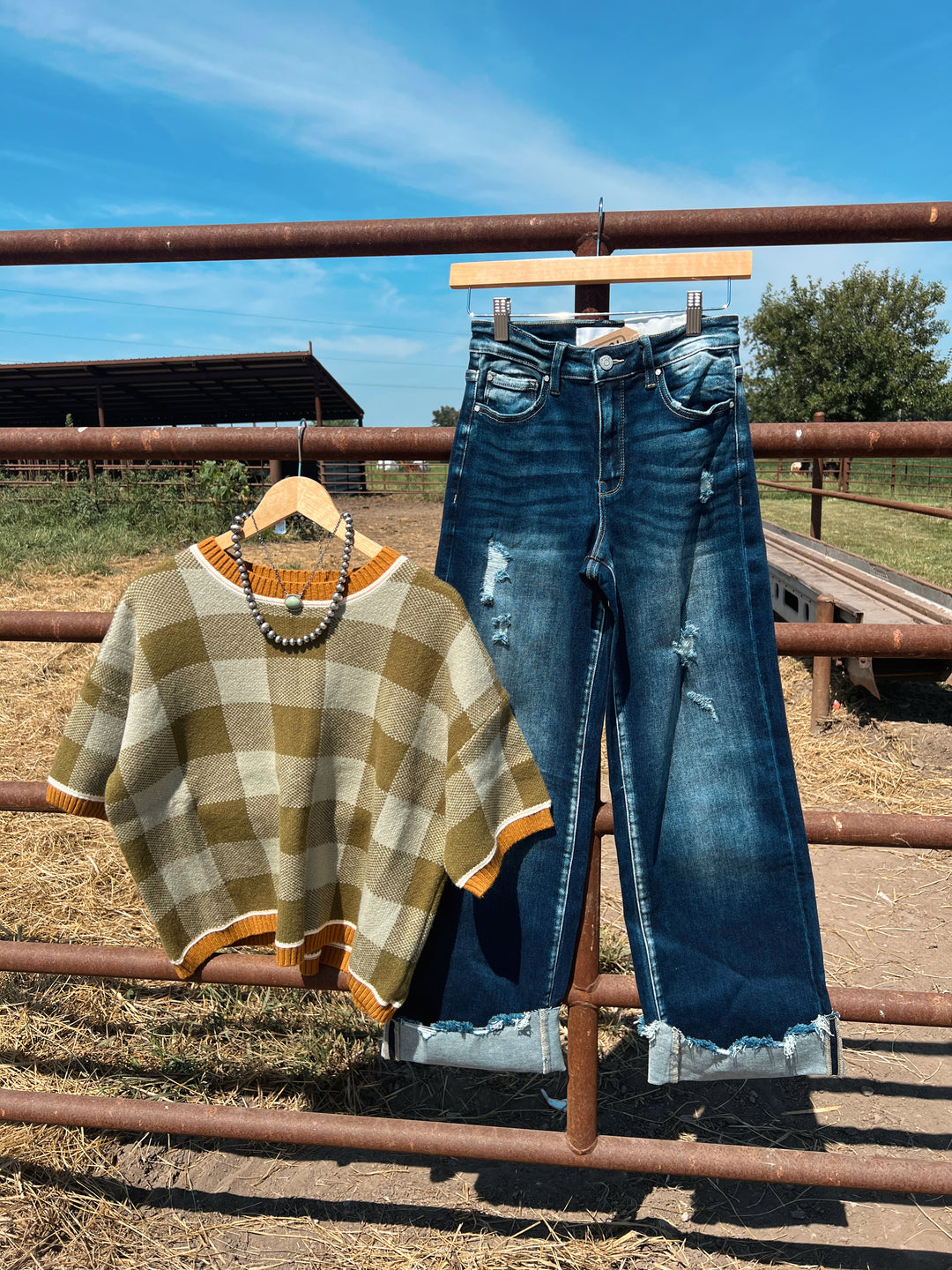 The Fall Gingham Sweater
