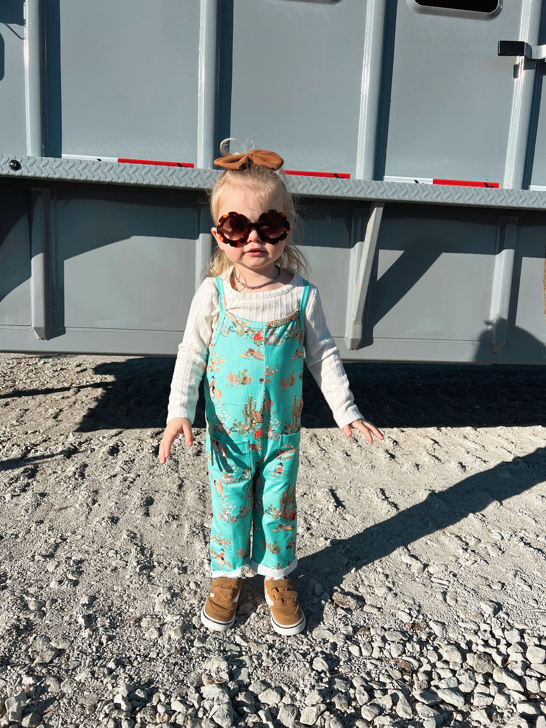 Wagon Wheel Toddler Jumpsuit