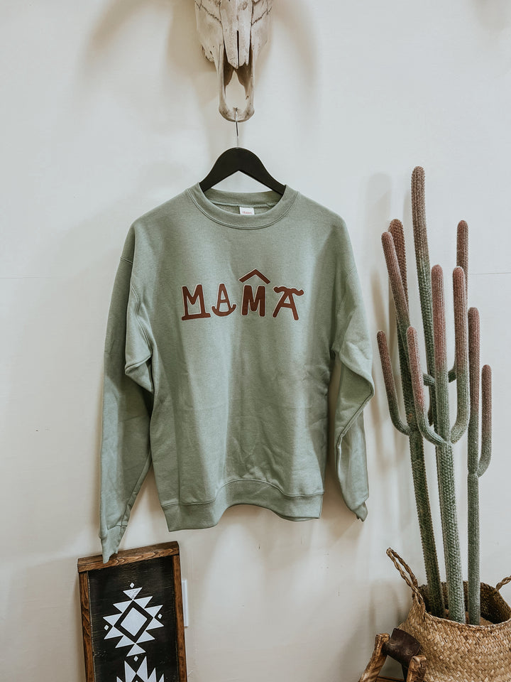 Mama Brands Crewneck-Sage