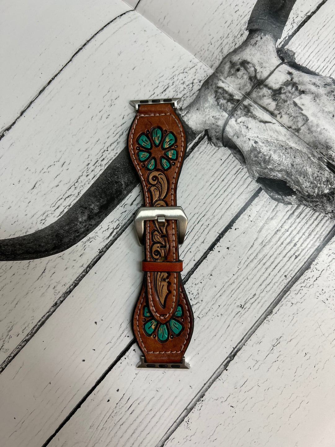 Turquoise Blossom Apple Watch Band