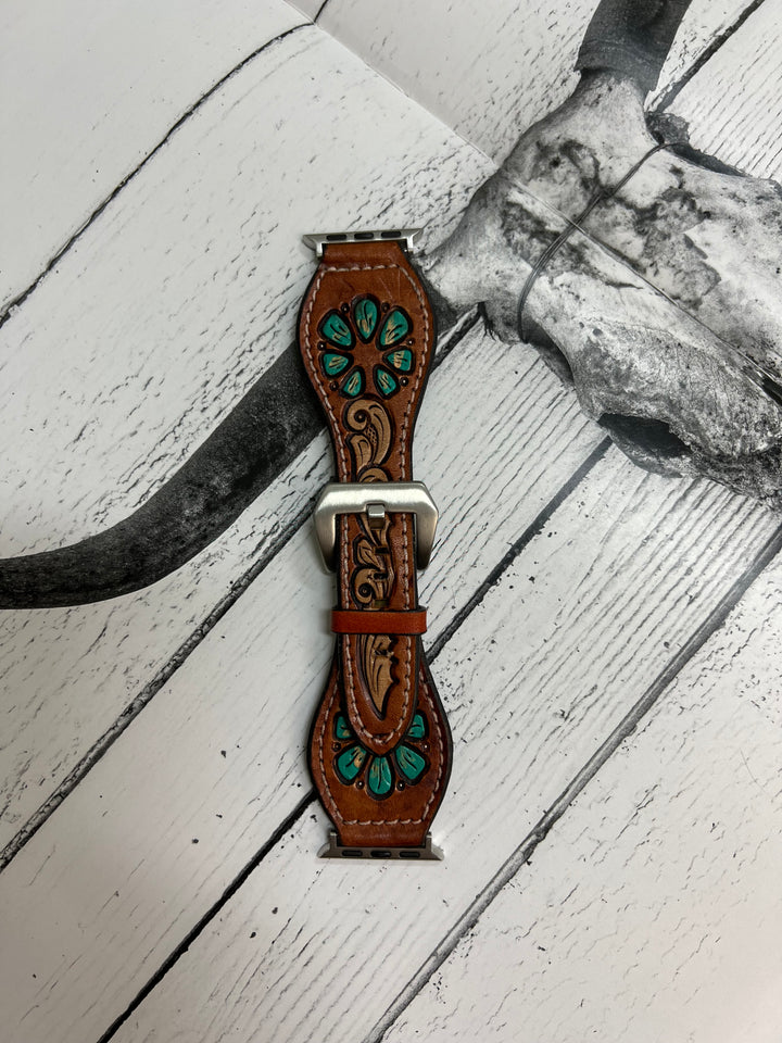 Turquoise Blossom Apple Watch Band