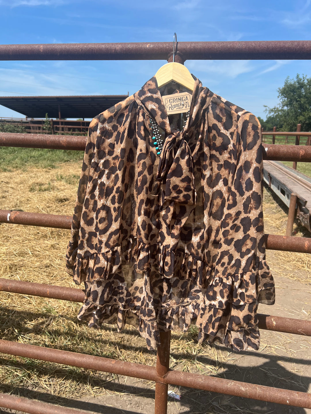 Leopard Chiffon Top