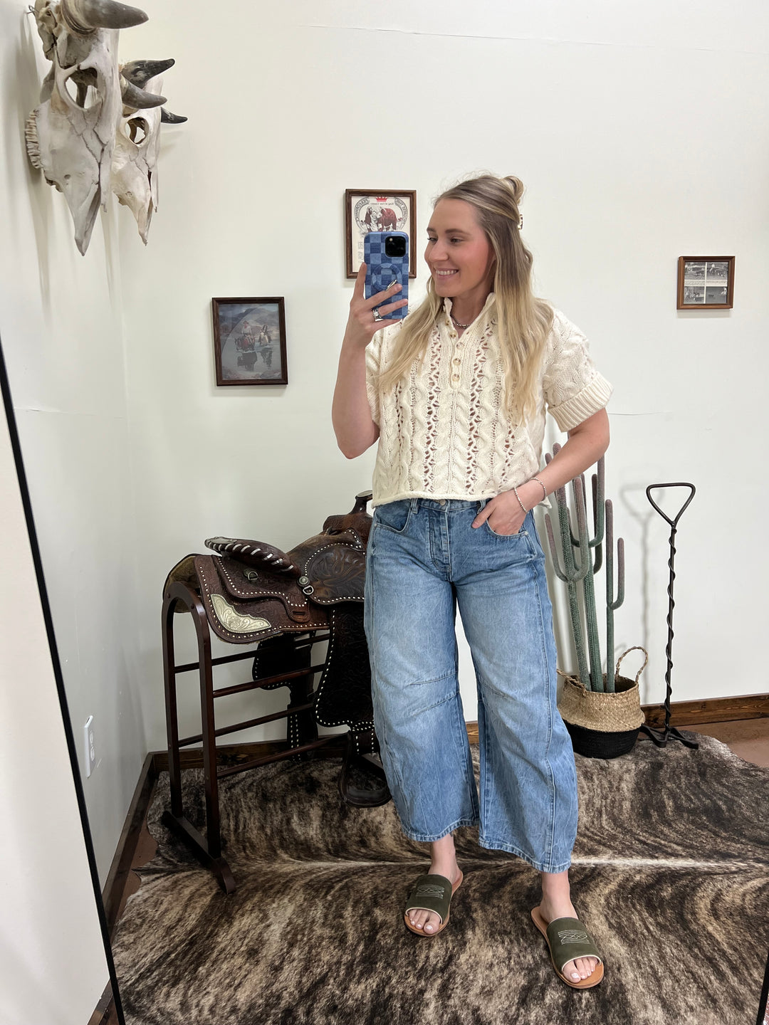 The Claire Sweater Top-Ivory