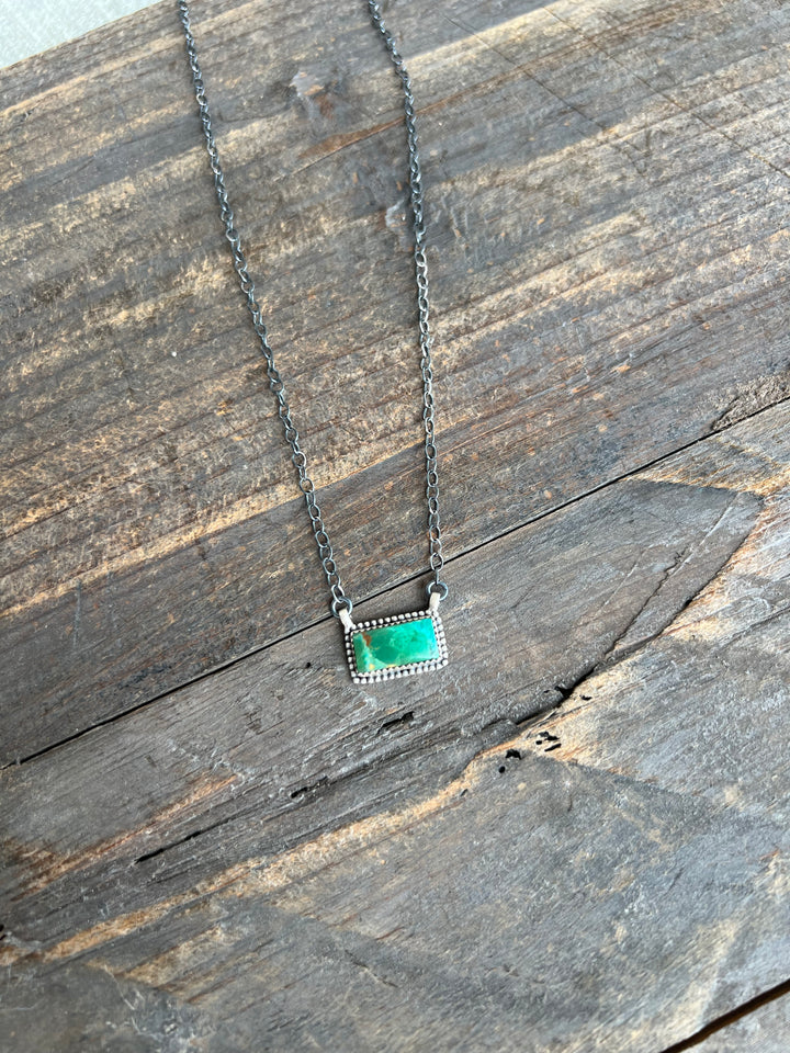 Turquoise Bar Necklace