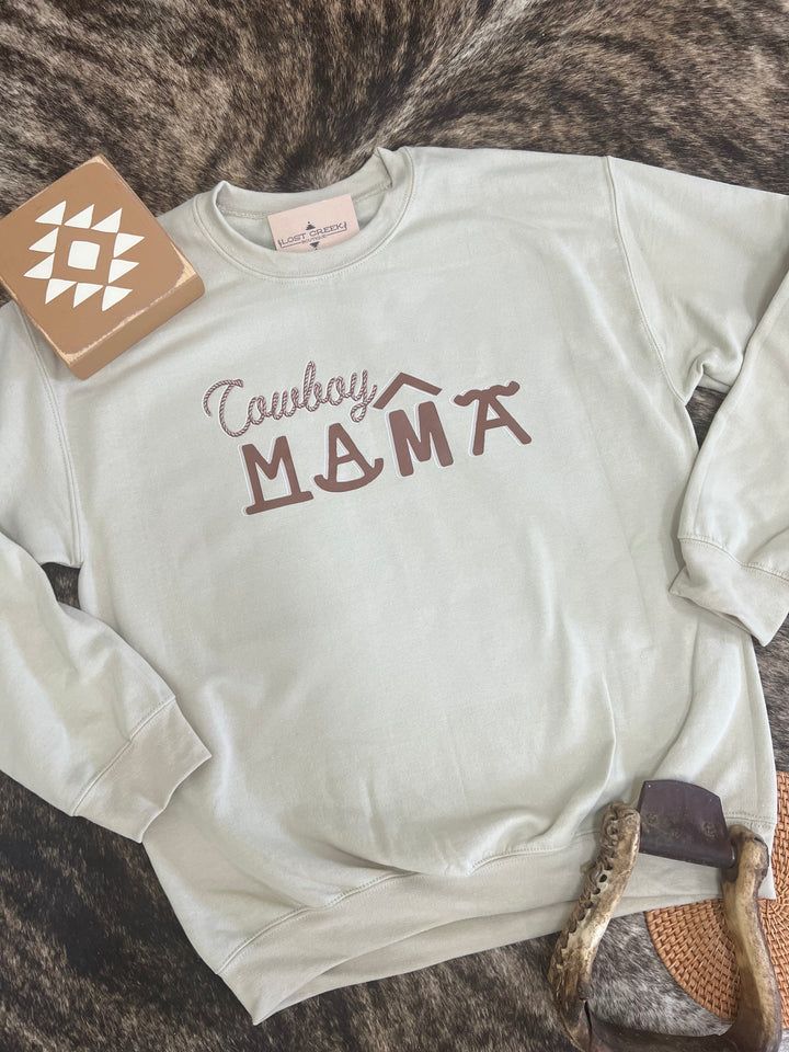 Cowboy Mama Crewneck{Multiple Colors}
