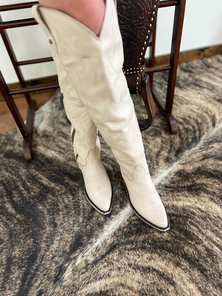 The Alyssa Bone Boots- Liberty Black