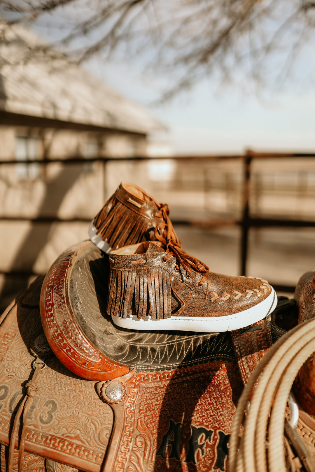 The Cheyenne Fringe Tennis Shoes{SIZE 10 ONLY}