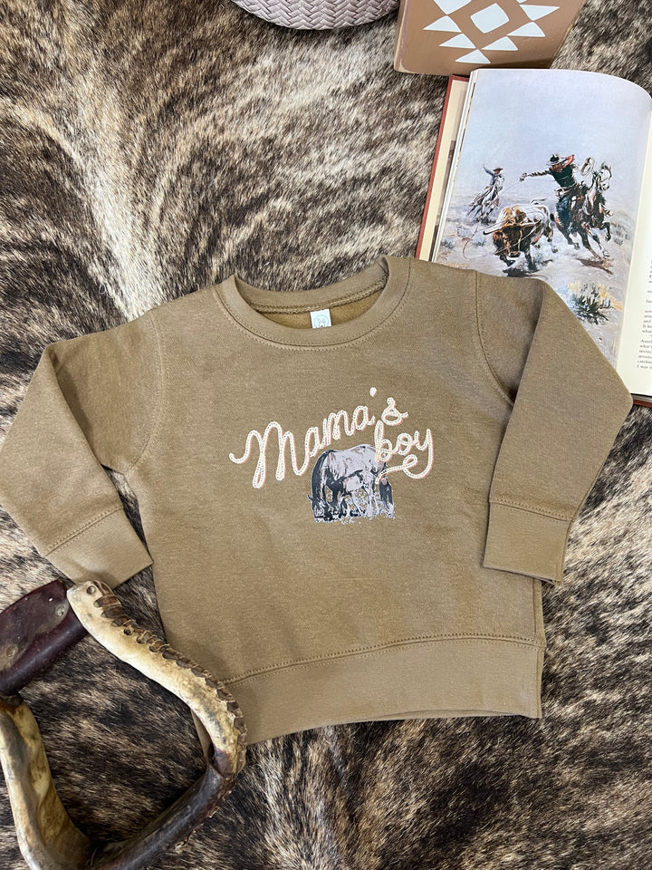 Mama's Boy Toddler Crewneck