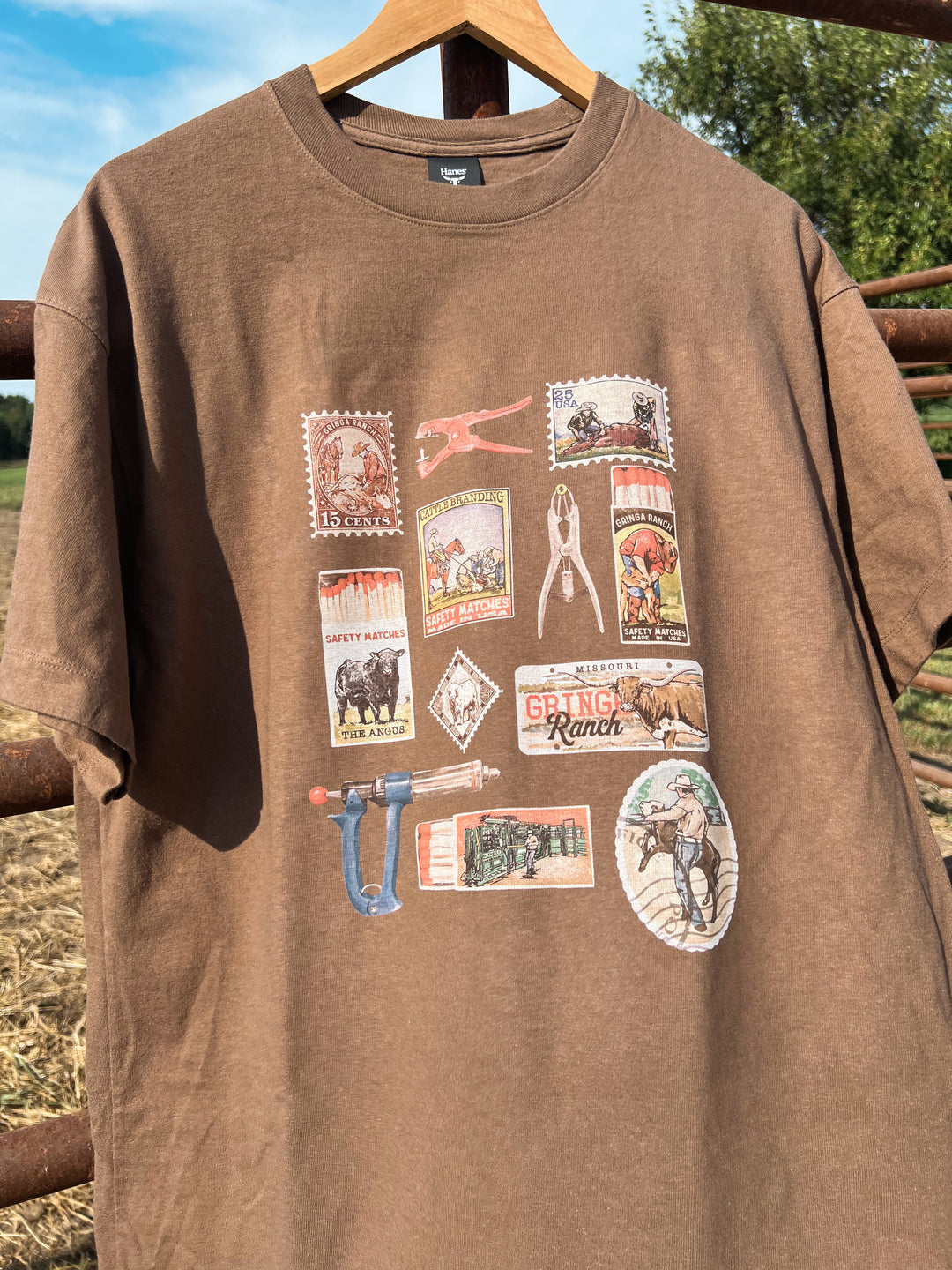 Cattle Stamp & Matchbook Tee