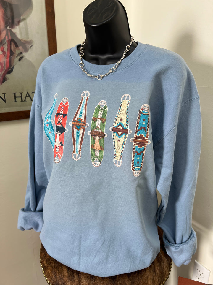 Cinches Crewneck-Shy Blue