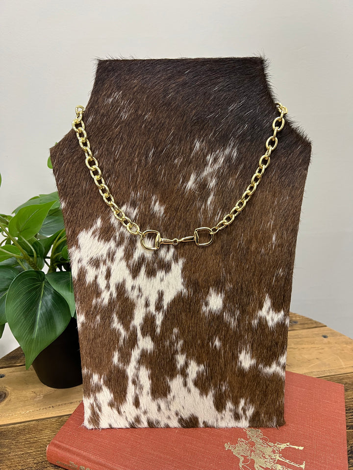 Snaffle Bit Chain Necklace{2 Colors}