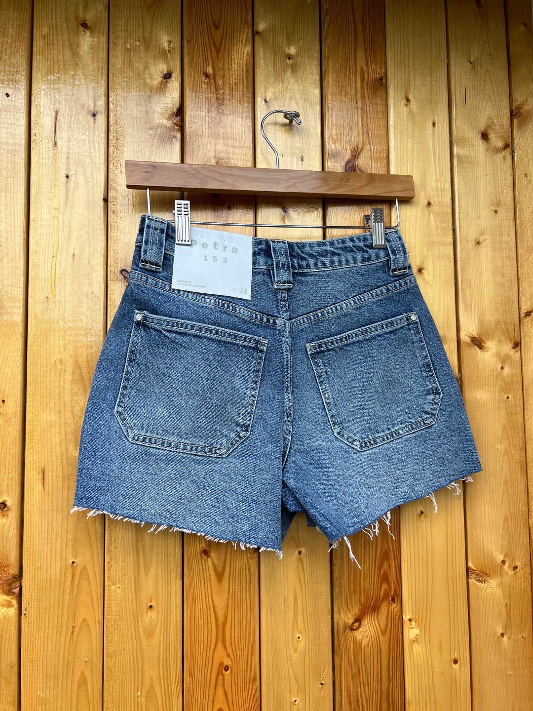 High Rise Patch Pocket Shorts