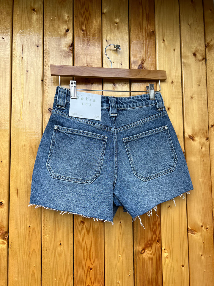 High Rise Patch Pocket Shorts
