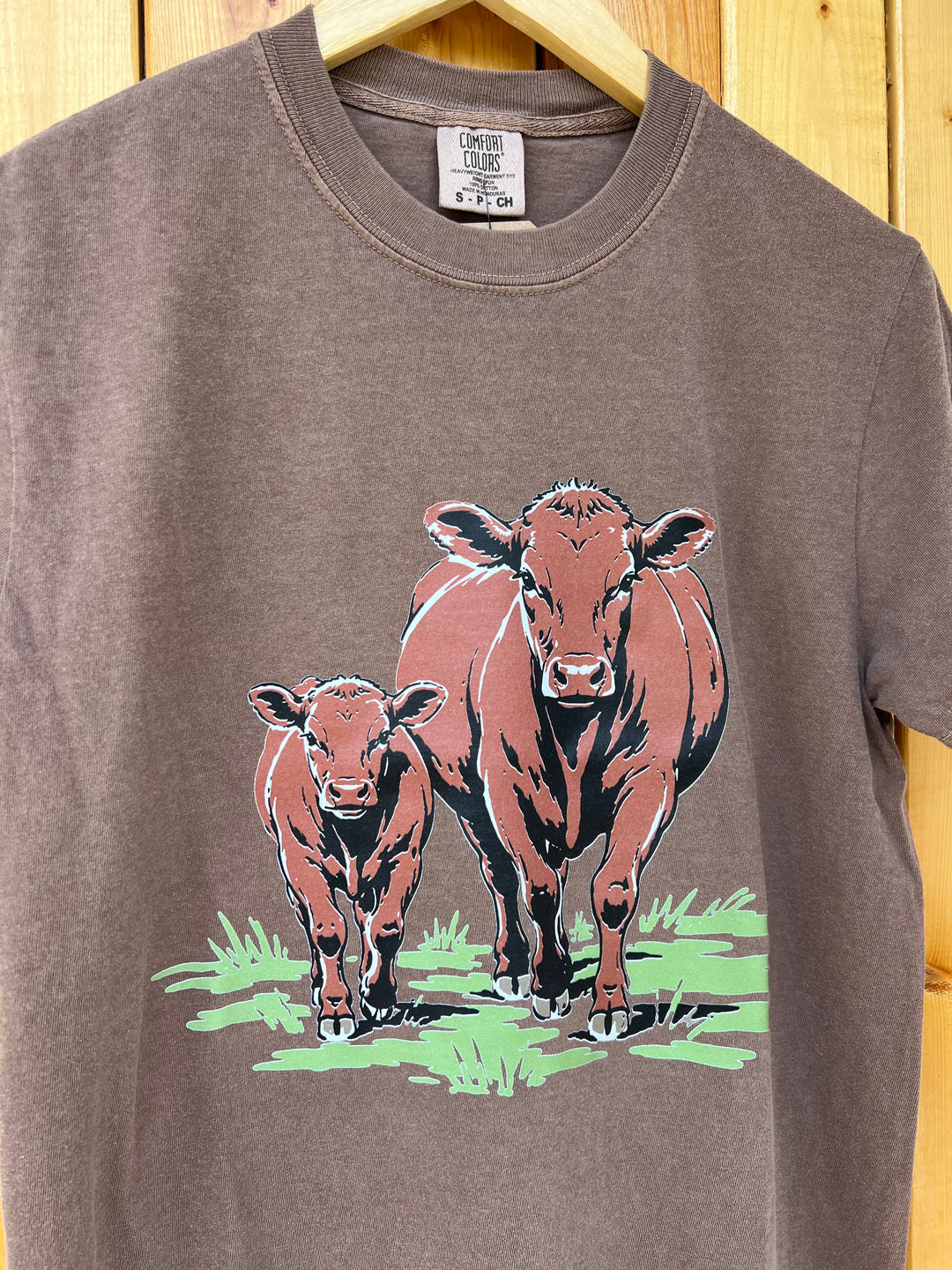 Red Angus T-Shirt-Mocha