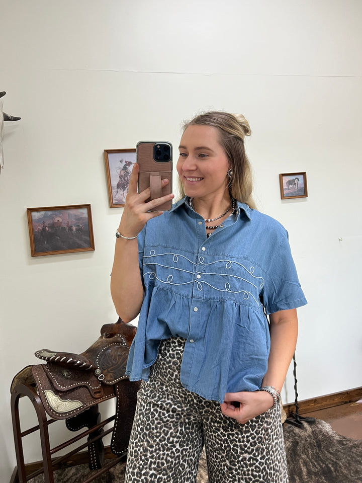 Denim Loopty Lou Top