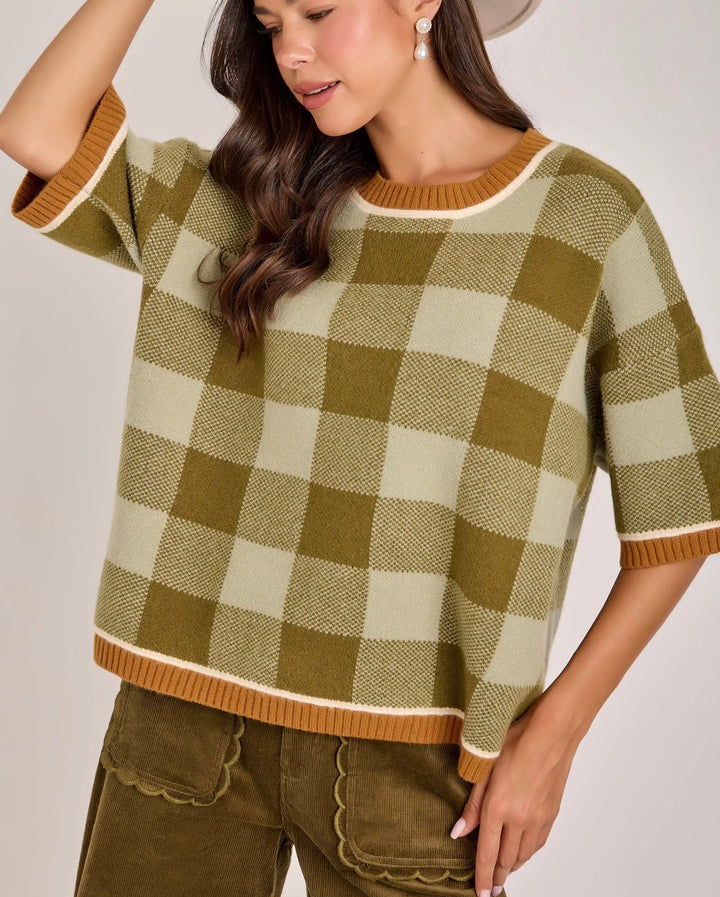 The Fall Gingham Sweater