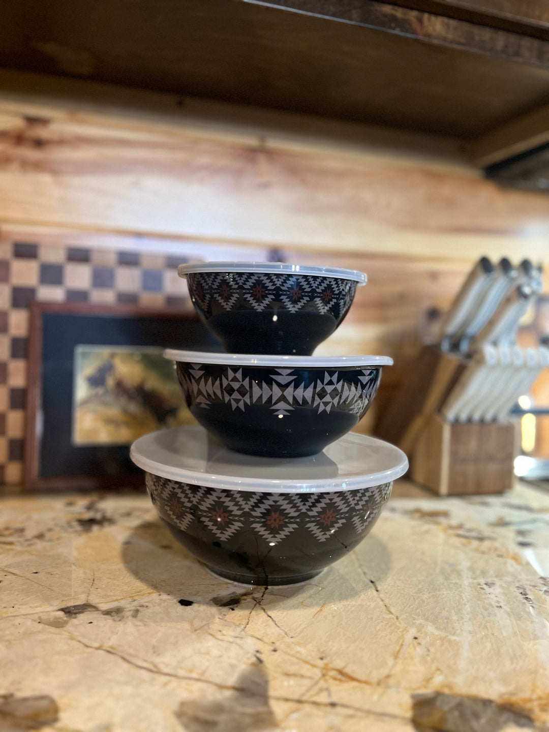 Aztec 3PC Bowl Set