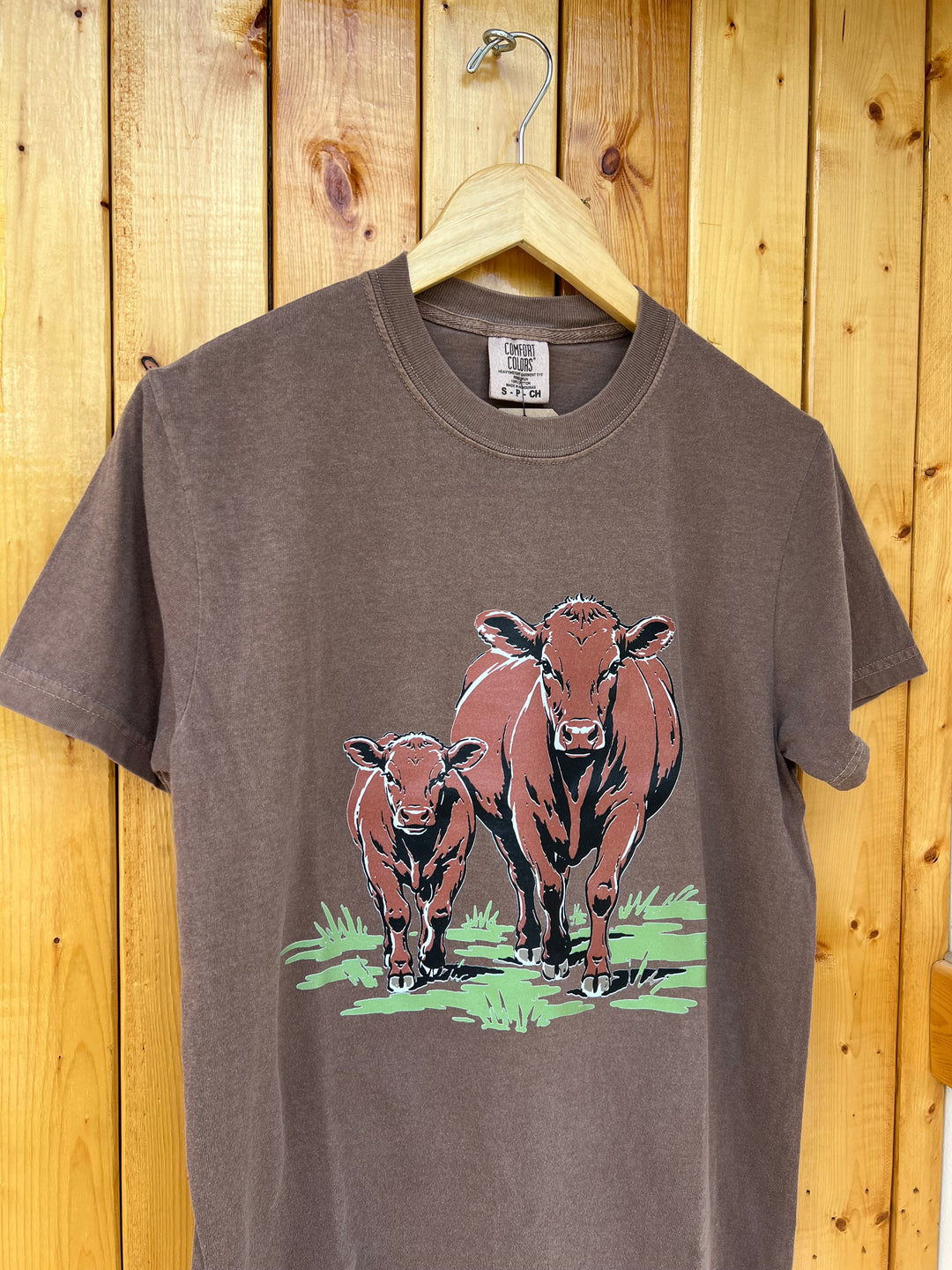 Red Angus T-Shirt-Mocha