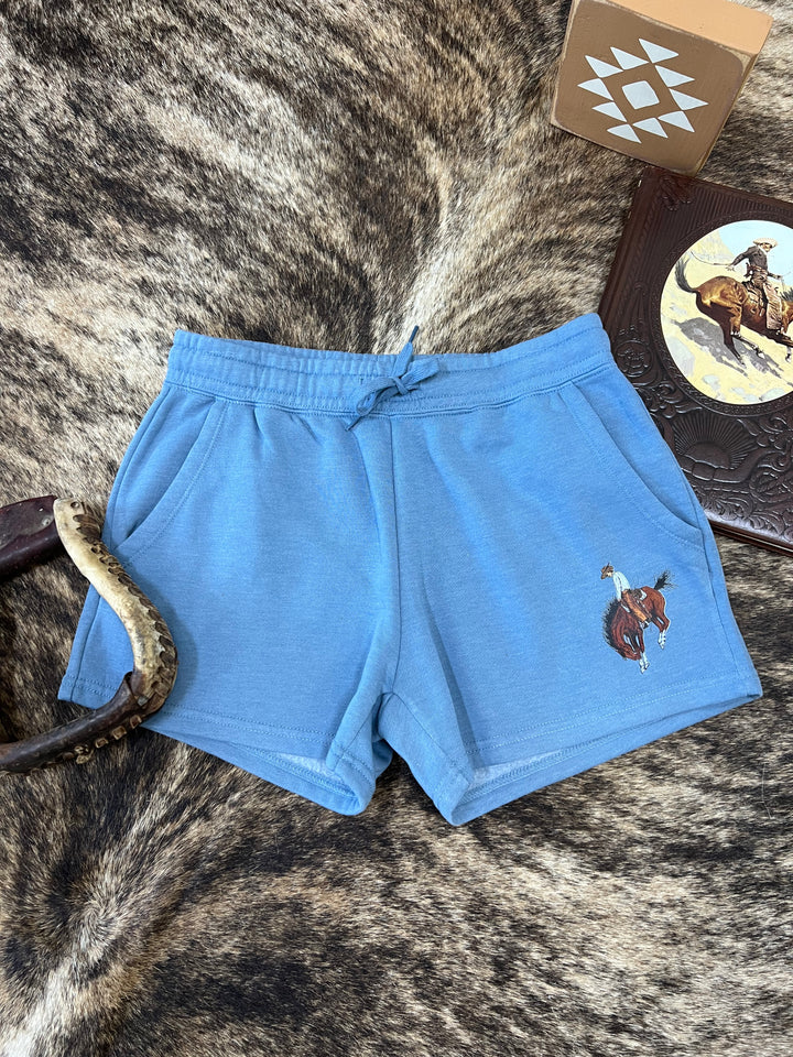 Bronc Shorts-Dusty Blue