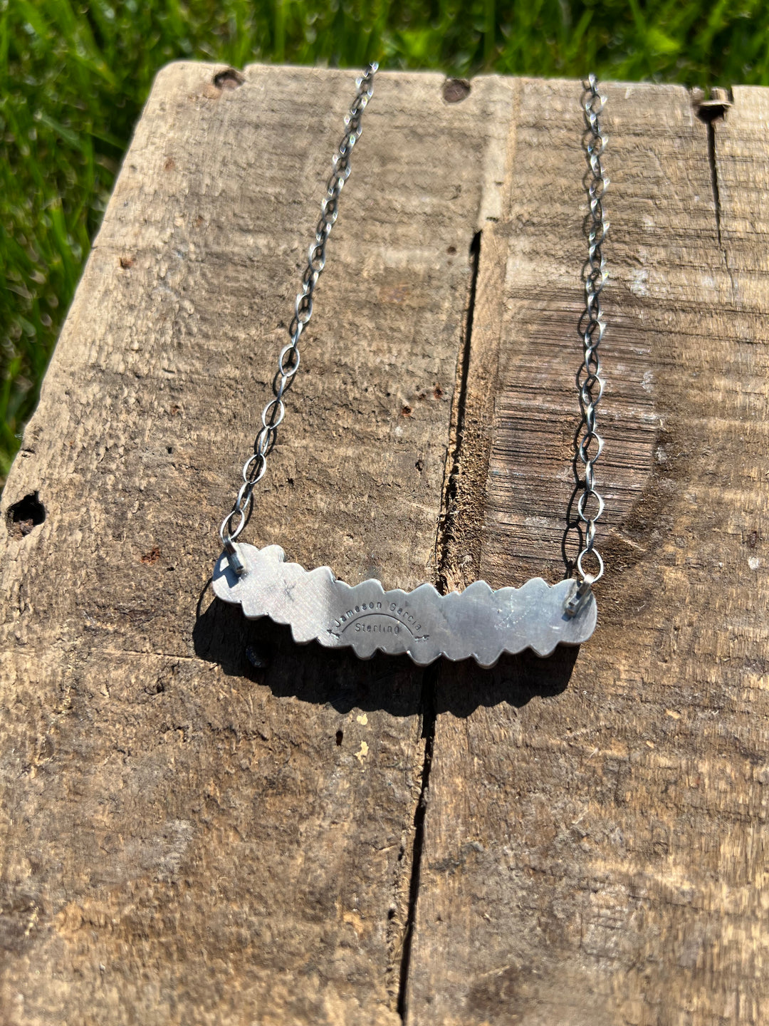 Multi Stone Bar Necklace