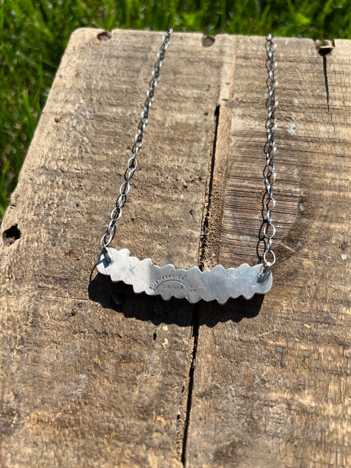 Multi Stone Bar Necklace