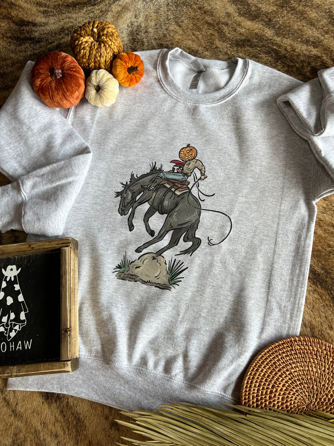 Jack-O-Bronc Crewneck