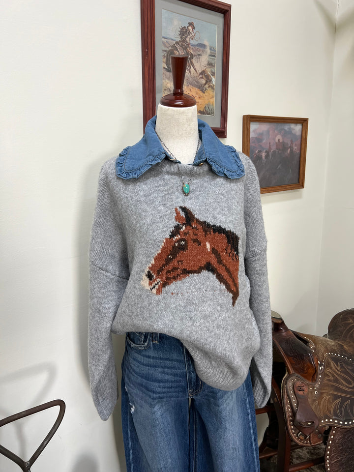 The Weller Sweater-Heather Grey