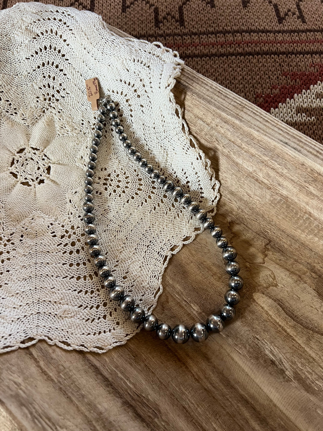 8-14mm Graduated Sterling Pearl Necklace-20.5”
