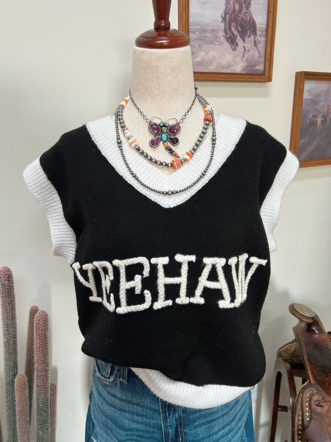 Yeehaw Sweater Vest