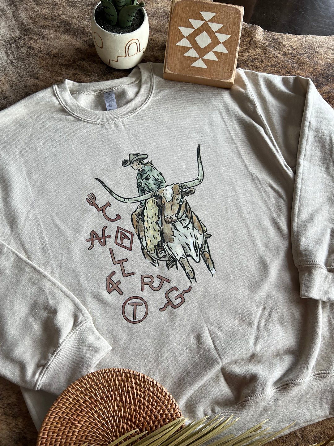 Branded Longhorn Crewneck