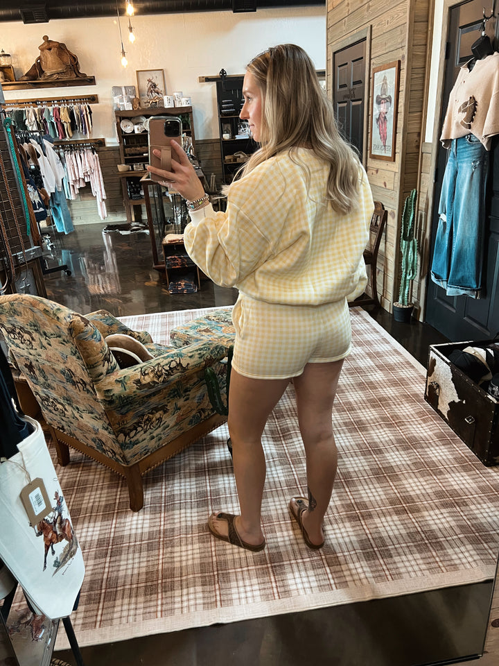 Yellow Gingham Set