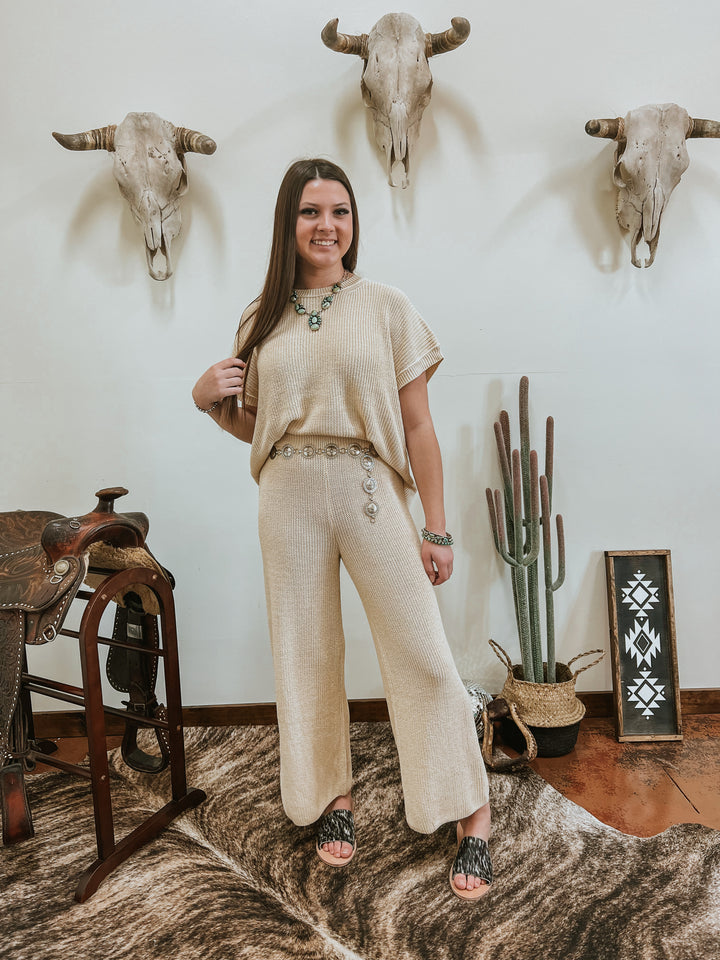 The Austin Knit crop pant{SIZE MEDIUM ONLY}
