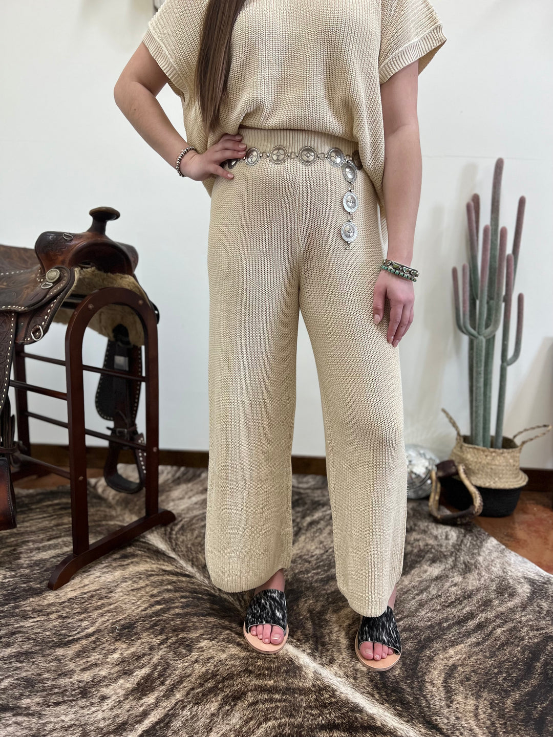 The Austin Knit crop pant{SIZE MEDIUM ONLY}