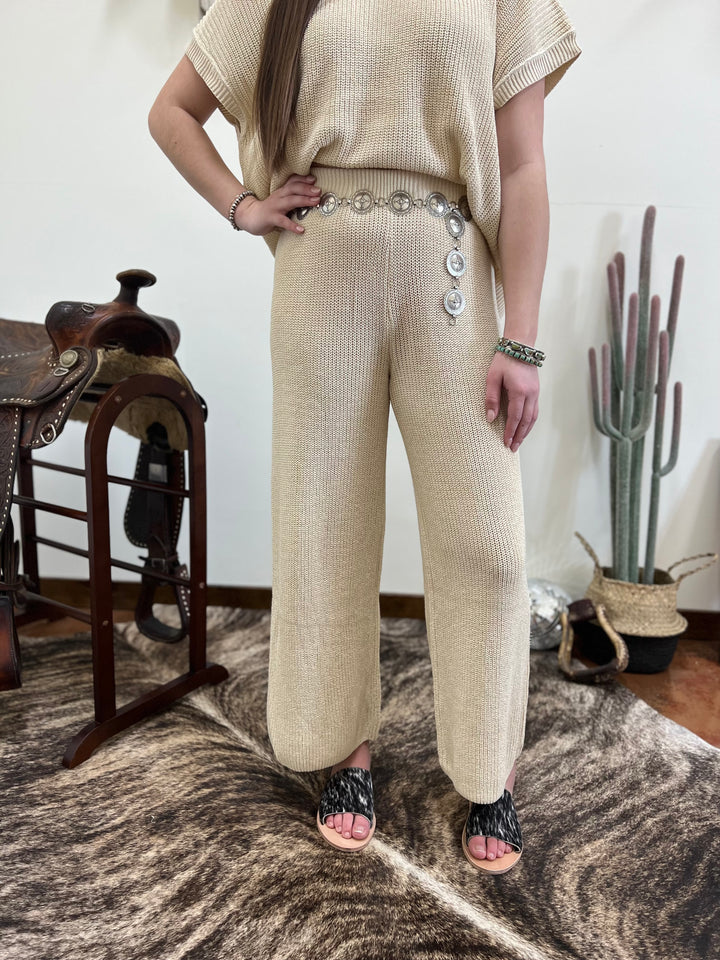 The Austin Knit crop pant{SIZE MEDIUM ONLY}