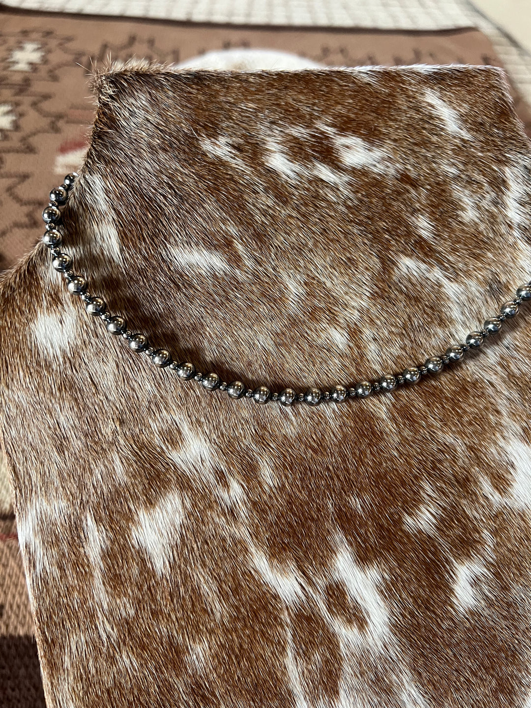 3mm & 6mm Sterling Silver Pearl Necklace