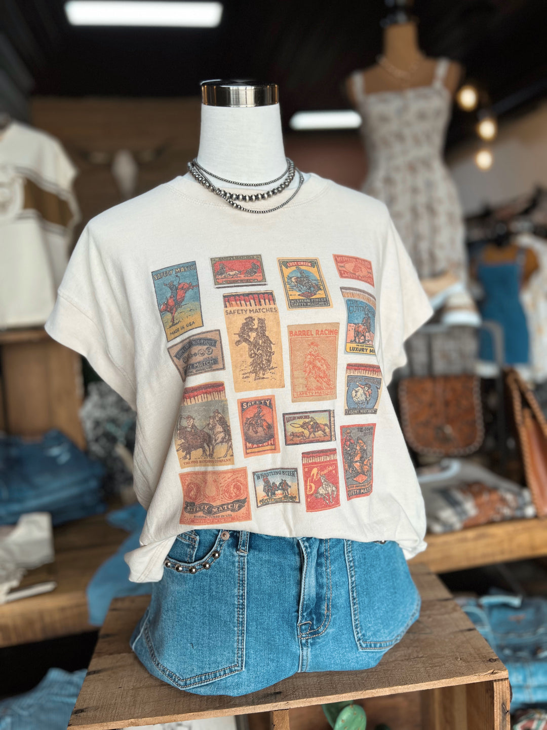 Rodeo Event Matchbook Relaxed Tee