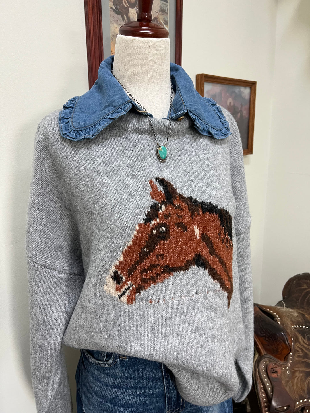 The Weller Sweater-Heather Grey