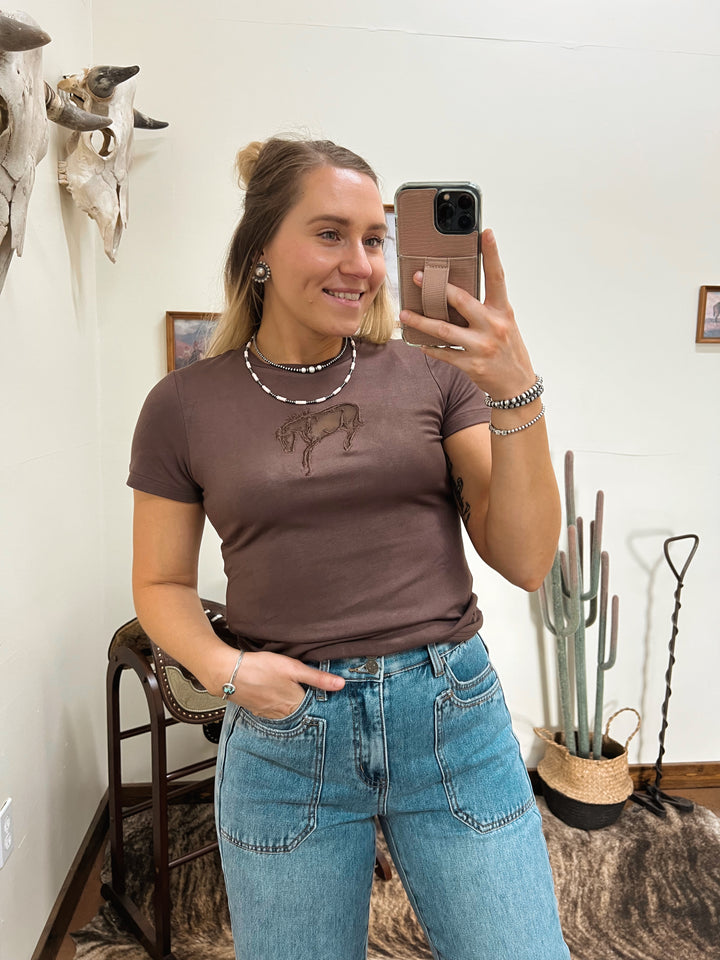 Buck Out Cut Out Top