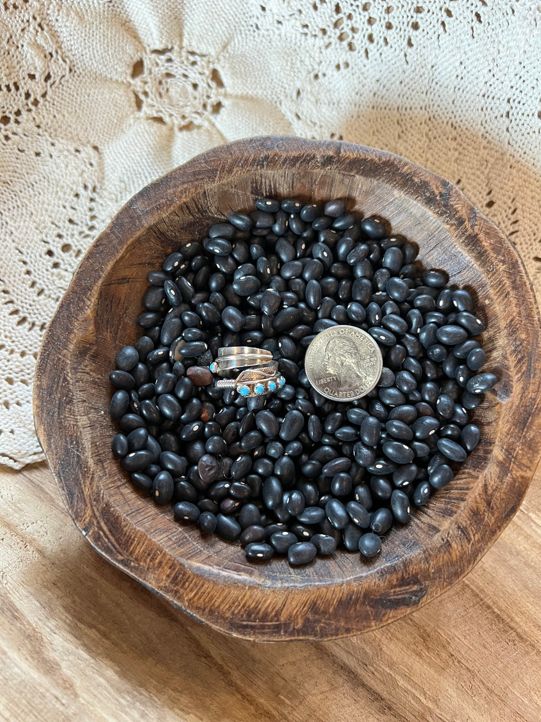 Turquoise Feather Ring