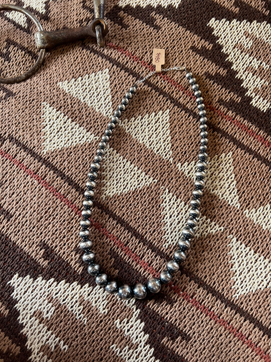 8-14mm Graduated Sterling Pearl Necklace-20.5”