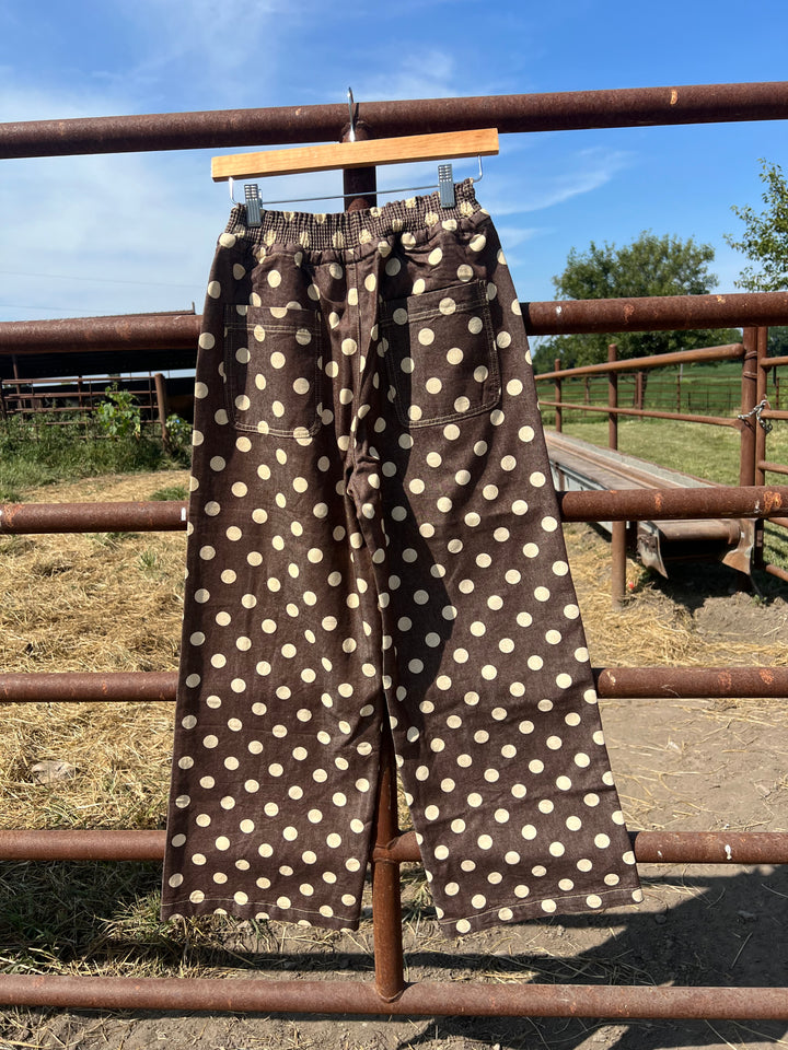 Brown Polka Dot Pants