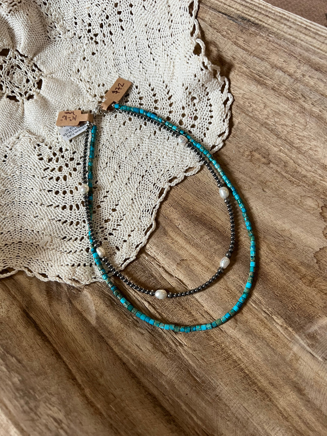 Kingman Turquoise Bead Necklace