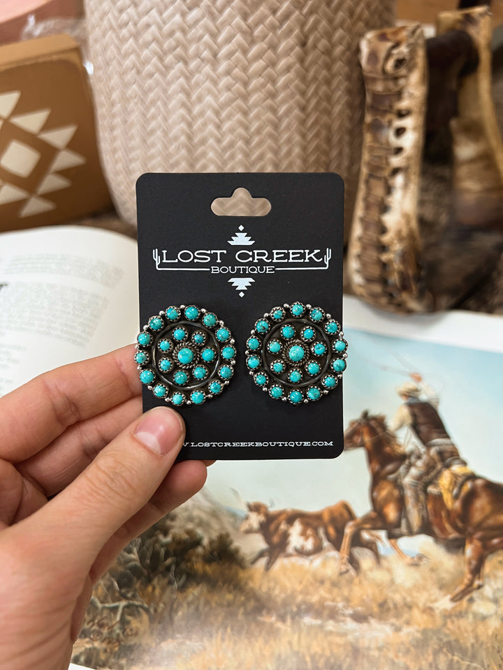 The Circulo Turquoise Earrings
