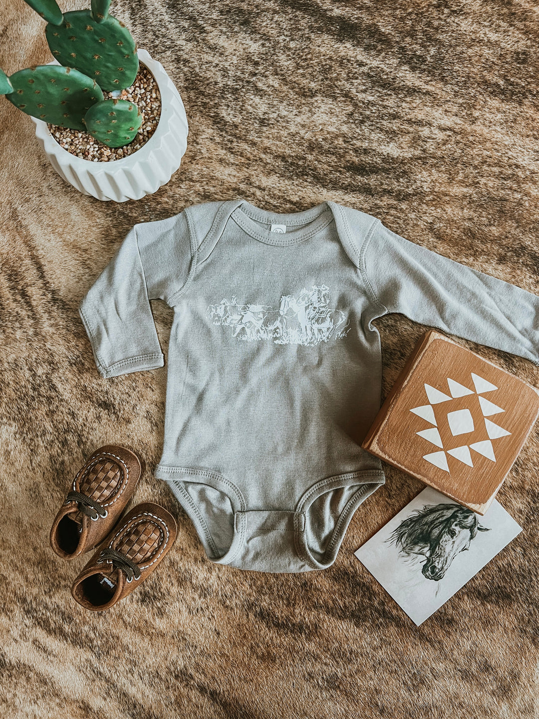 Herd Em Longsleeve Onesie