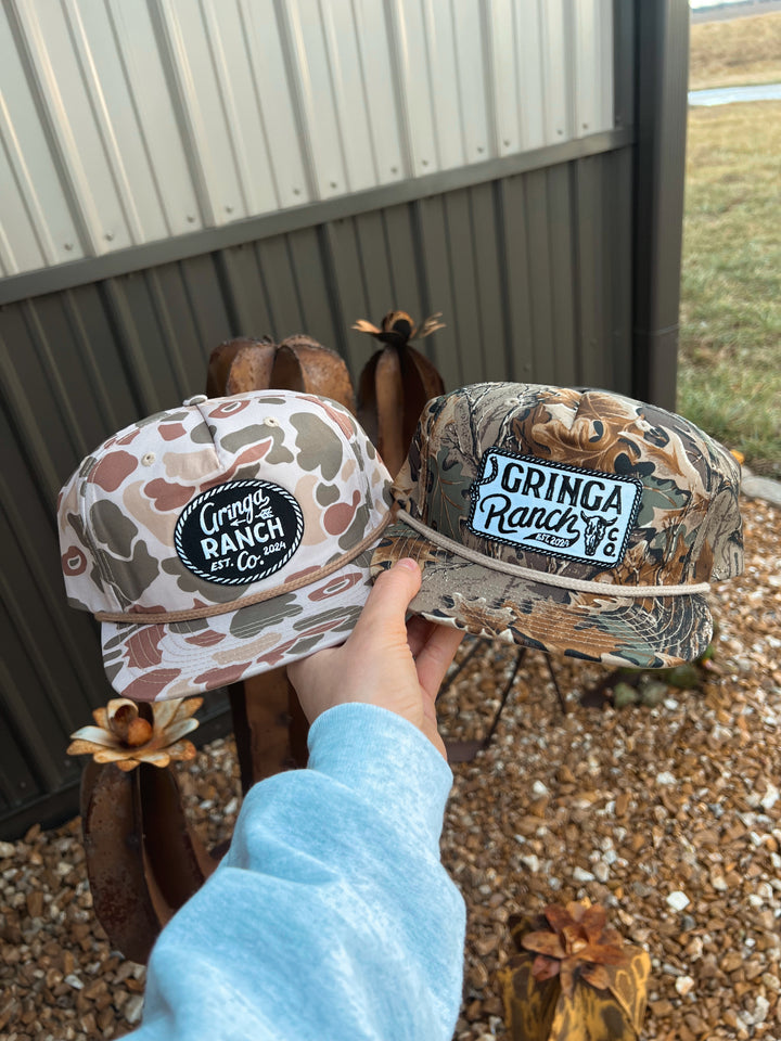 Camo Gringa Ranch Patch Hat{multiple colors}