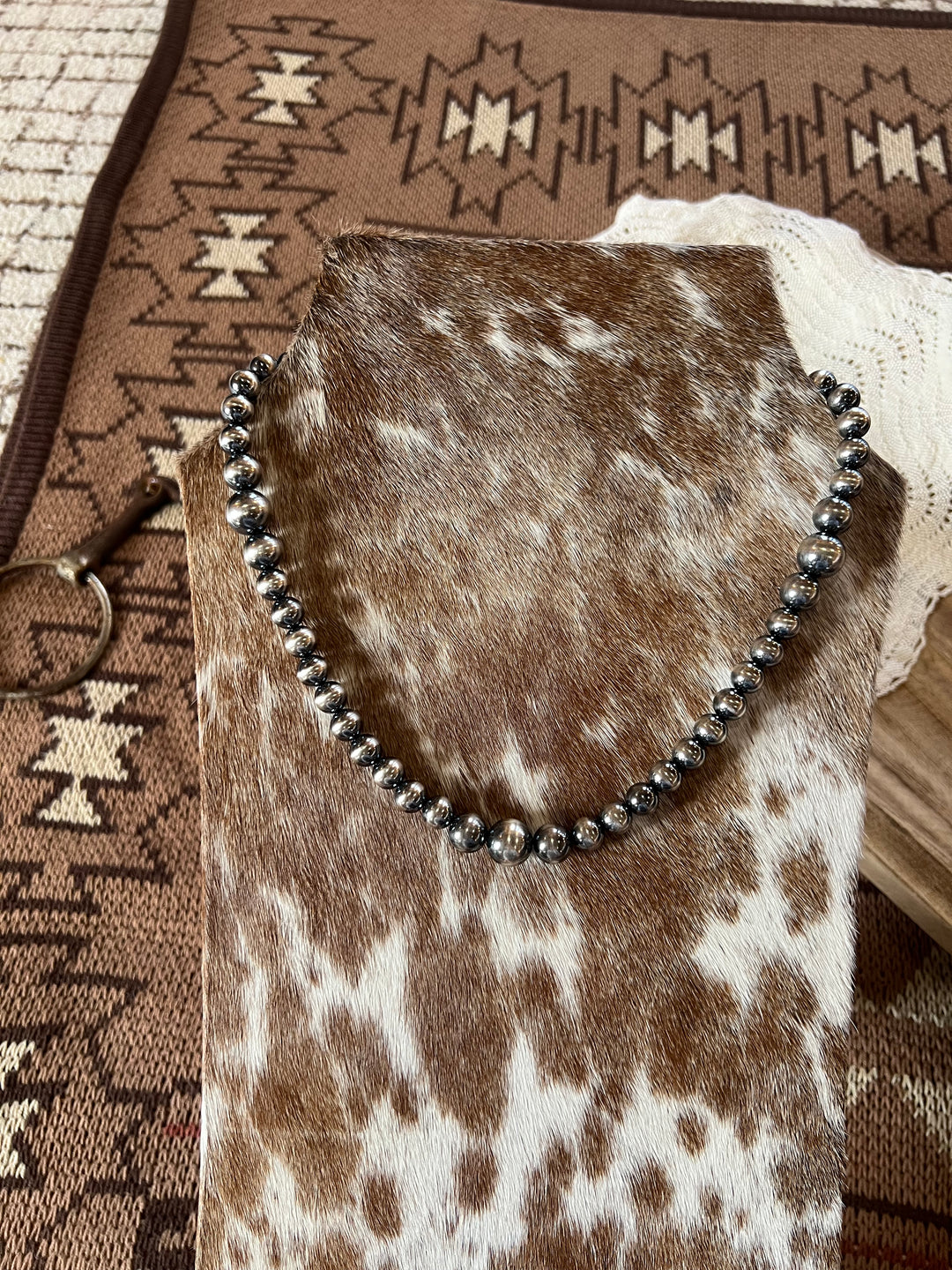 10-14mm Sterling Silver Pearl Necklace-20.5”